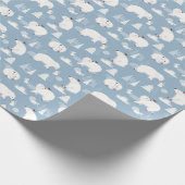 Polar Bears Winter Vintag Geschenkpapier (Ecke)