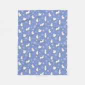 Polar Bears Winter Wonderland Snowflakes Baby Kind Fleecedecke (Vorderseite)