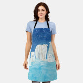 Polar Bears & Winterlandschaft Schürze (Getragen)