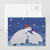 Polar Bears Winterurlaub Postkarten (Vorne/Hinten)