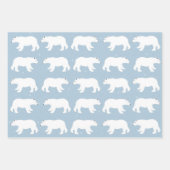 Polar Bears Wrapping Paper Sheets Geschenkpapier Set (Vorderseite 3)