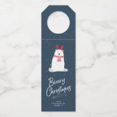 Polar Beary Christmas ID851 Flasche Hanger Tag Flaschenanhänger (Vorderseite)