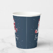 Polar Beary Merry Christmas ID851 Pappbecher (Rechts)