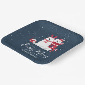 Polar Beary Merry Christmas ID851 Pappteller (Gewinkelt)