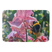 Polar Bee Blooming flowers garden Badematte (Vorderseite)