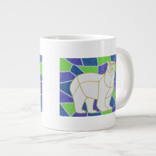 Polar betreffen Sie Buntglas Jumbo-Tasse