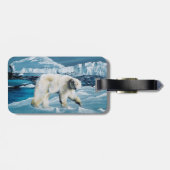 Polar Blue Gepäckanhänger (Rückseite horizontal)