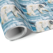 Polar Blue Geschenkpapier (Rolleneckpunkt)