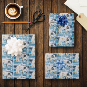 Polar Blue Geschenkpapier Set