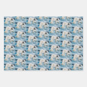 Polar Blue Geschenkpapier Set (Vorderseite)