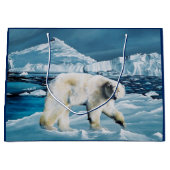 Polar Blue Große Geschenktüte (Vorderseite)