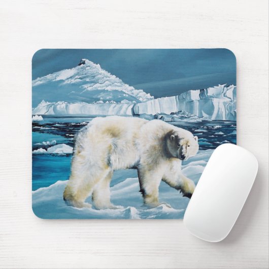 Polar Blue Mousepad (Mit Mouse)