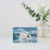 Polar Blue Visitenkarte (Stehend Vorderseite)