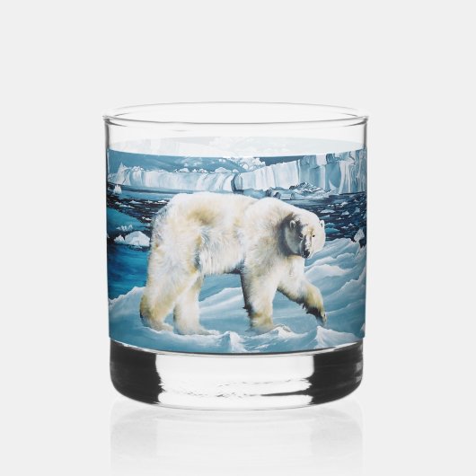 Polar Blue Whiskyglas (Vorderseite)