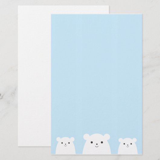 Polar Briefpapier (Vorne/Hinten)