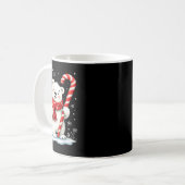 Polar Christmas Bear Candy Scarf Kinder Kaffeetasse (Vorderseite Links)