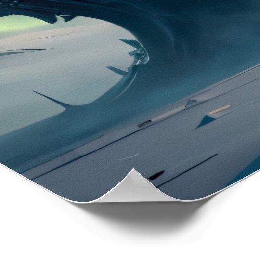 Polar Citadel bauen auf Extraterrestrische Struktu Poster (Ecke)