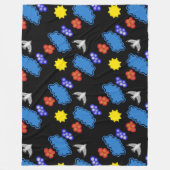 Polar cover Jimette Design Blue Yellow Red Fleecedecke (Vorderseite)