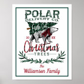 Polar Delivery Co Fresh Cut Christmas Trees Family Poster (Vorne)