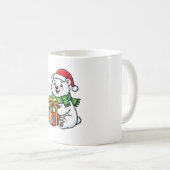 Polar-Eisbär-Weihnachtsgeschenk Kaffeetasse (VorderseiteRechts)