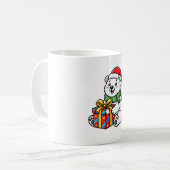 Polar-Eisbär-Weihnachtsgeschenk Kaffeetasse (Vorderseite Links)
