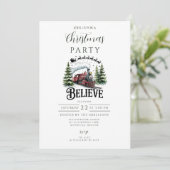 Polar Express Christmas Einladung (Stehend Vorderseite)