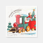 Polar Express Christmas Santa's Train Adventure Serviette (Vorderseite)