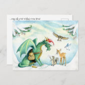 Polar Express Dragon - Postcard Postkarte (Vorne/Hinten)