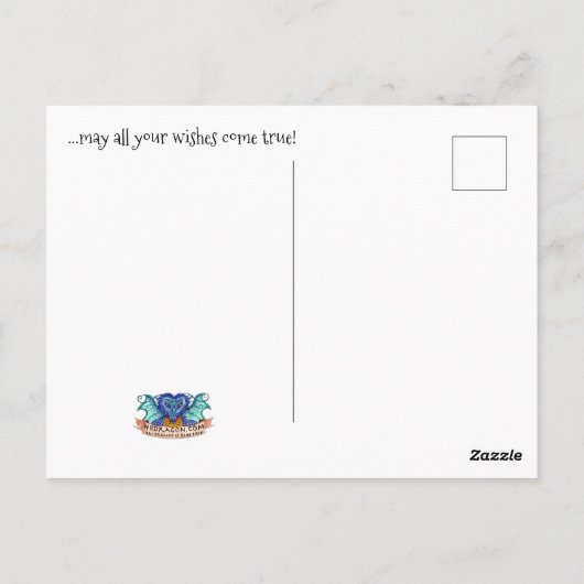 Polar Express Dragon - Postcard Postkarte (Rückseite)