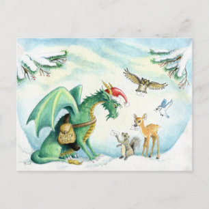 Polar Express Dragon - Postcard Postkarte