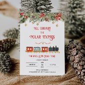 Polar Express Geburtstagsparty Einladung