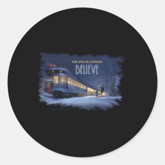 Polar Express glauben Runder Aufkleber (Vorderseite)