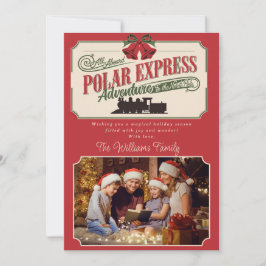 Polar Express Train Adventure Believe In Christmas Feiertagskarte