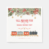 Polar Express Weihnachts-Party Serviette (Vorderseite)