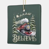 Polar Express Weihnachtsgeschenk Glauben Weihnacht Keramikornament (Links)