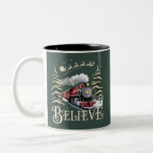 Polar Express Weihnachtsgeschenk Glauben Weihnacht Zweifarbige Tasse (Links)