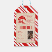 Polar Express Weihnachtsticket Geschenkanhänger (Rückseite)