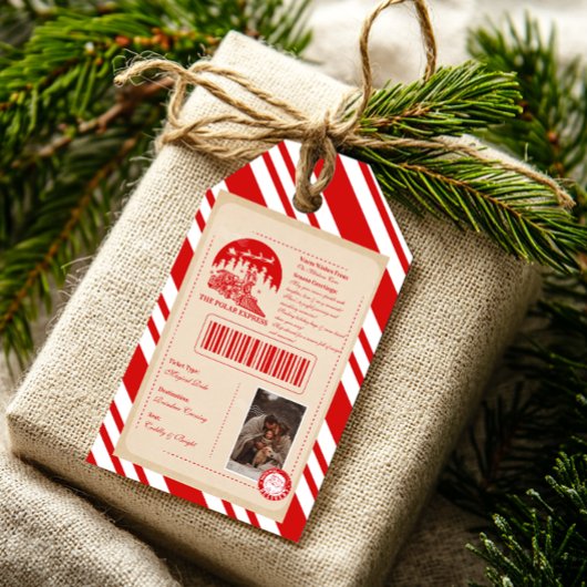 Polar Express Weihnachtsticket Geschenkanhänger