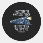 Polar Express Zug Runder Aufkleber (Vorderseite)