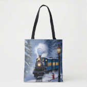Polar Express Zug Tote Bag | Festivitäts-Zubehör Tasche (Vorderseite)