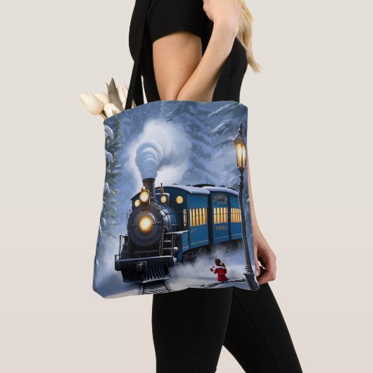 Polar Express Zug Tote Bag | Festivitäts-Zubehör Tasche (Von Nahem)