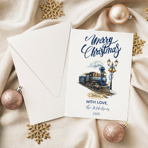 Polar Express Zug Weihnachtsfeier Feiertagskarte