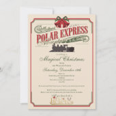 Polar-Express-Zugabenteuer glauben an Weihnachten Einladung (Vorderseite)