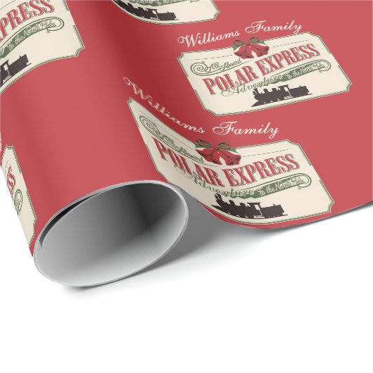 Polar-Express-Zugabenteuer glauben an Weihnachten Geschenkpapier (Rolleneckpunkt)