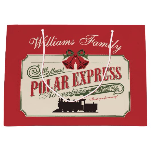 Polar-Express-Zugabenteuer glauben an Weihnachten Große Geschenktüte (Vorderseite)