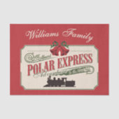 Polar-Express-Zugabenteuer glauben an Weihnachten Seidenpapier (Vorderseite)