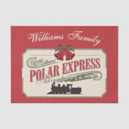 Polar-Express-Zugabenteuer glauben an Weihnachten Seidenpapier