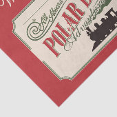 Polar-Express-Zugabenteuer glauben an Weihnachten Seidenpapier (Ausschnitt)