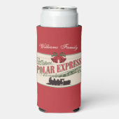 Polar-Express-Zugabenteuer glauben an Weihnachten Selters Dosenkühler (Seltzer Rückseite)
