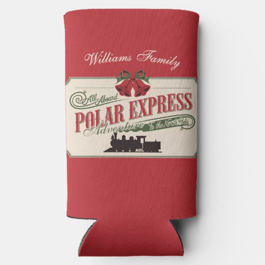 Polar-Express-Zugabenteuer glauben an Weihnachten Selters Dosenkühler (Rückseite)